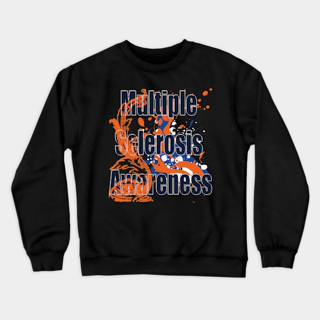 Multiple Sclerosis Awareness Crewneck Sweatshirt by TeeText